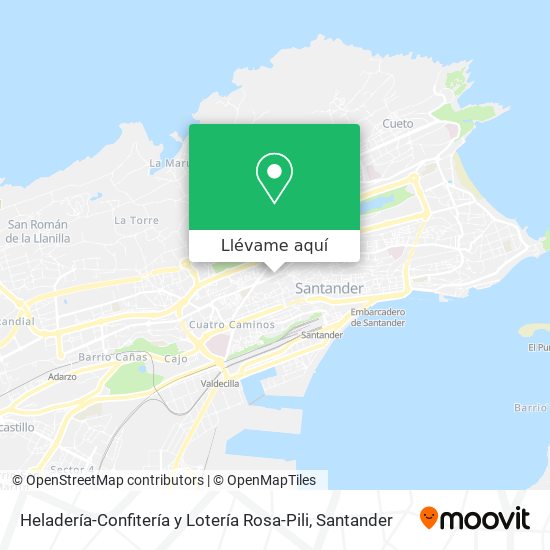 Mapa Heladería-Confitería y Lotería Rosa-Pili