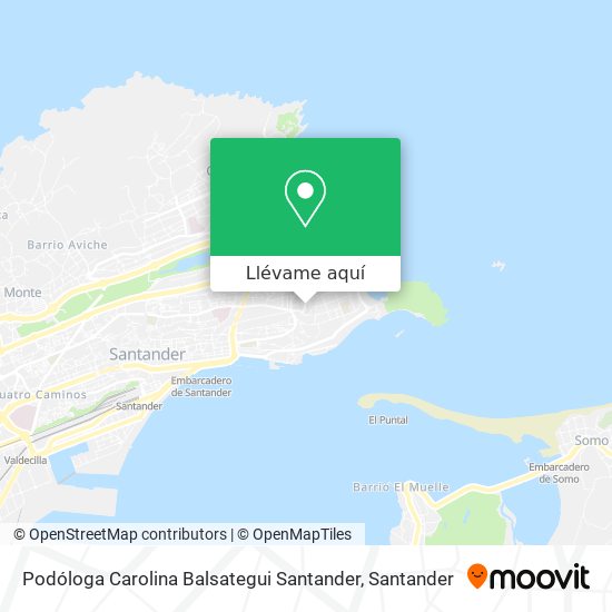 Mapa Podóloga Carolina Balsategui Santander