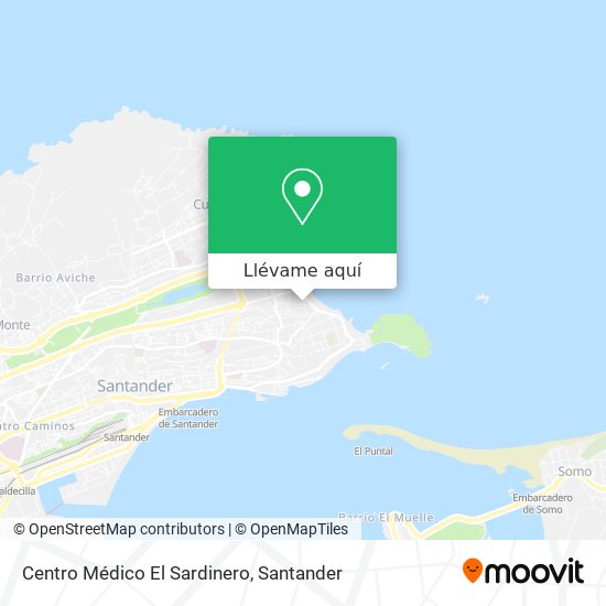 Mapa Centro Médico El Sardinero