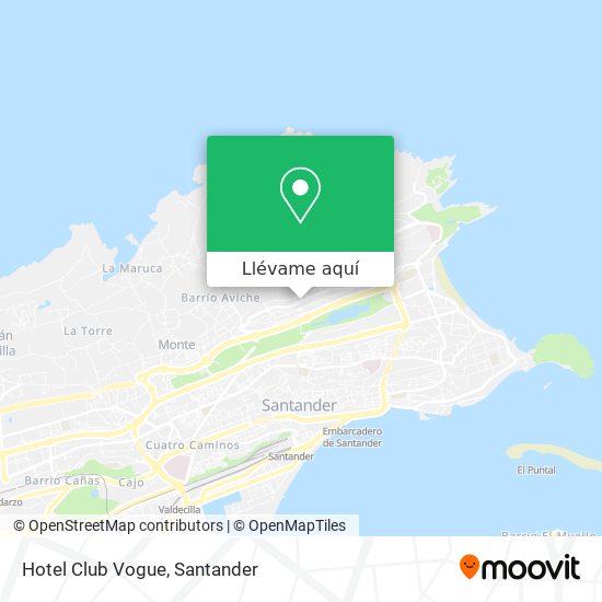 Mapa Hotel Club Vogue