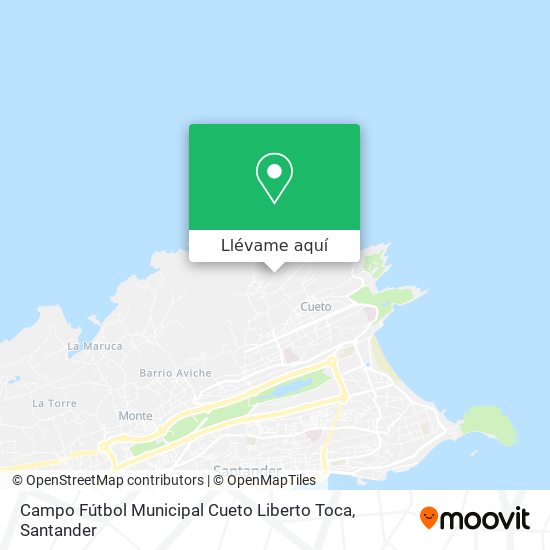 Mapa Campo Fútbol Municipal Cueto Liberto Toca
