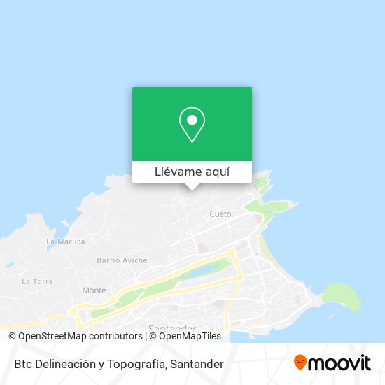 Mapa Btc Delineación y Topografía