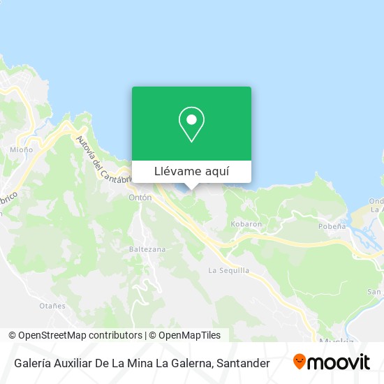 Mapa Galería Auxiliar De La Mina La Galerna