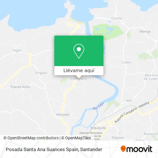 Mapa Posada Santa Ana Suances Spain