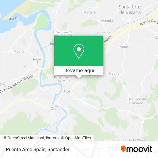 Mapa Puente Arce Spain