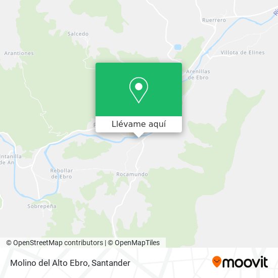 Mapa Molino del Alto Ebro