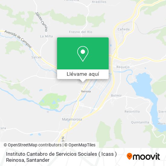 Mapa Instituto Cantabro de Servicios Sociales ( Icass ) Reinosa