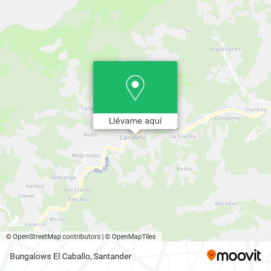 Mapa Bungalows El Caballo