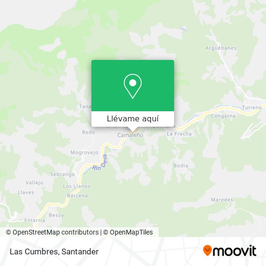 Mapa Las Cumbres