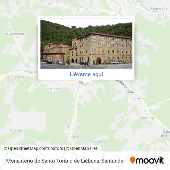 Mapa Monasterio de Santo Toribio de Liébana