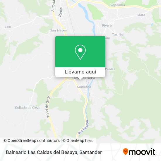 Mapa Balneario Las Caldas del Besaya