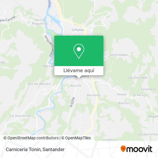 Mapa Carniceria Tonin