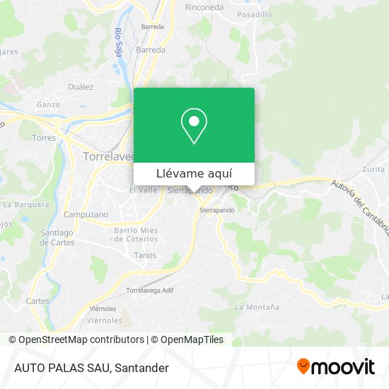Mapa AUTO PALAS SAU