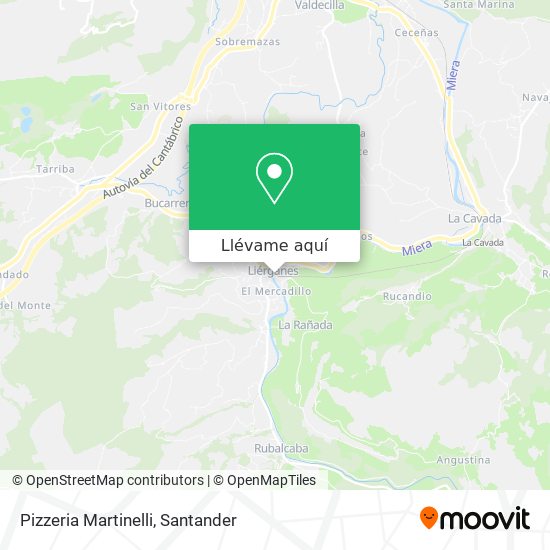Mapa Pizzeria Martinelli