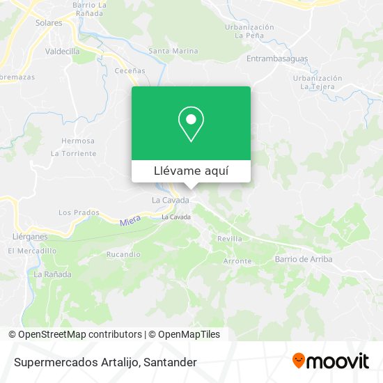 Mapa Supermercados Artalijo
