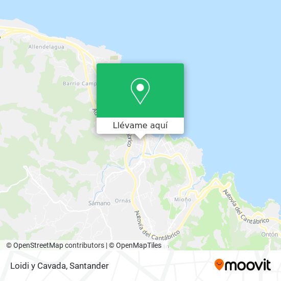 Mapa Loidi y Cavada