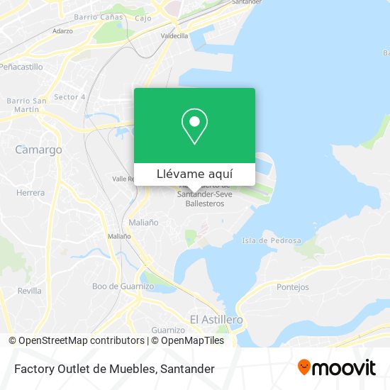 Mapa Factory Outlet de Muebles