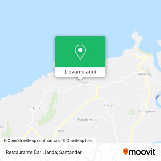 Mapa Restaurante Bar Llanda