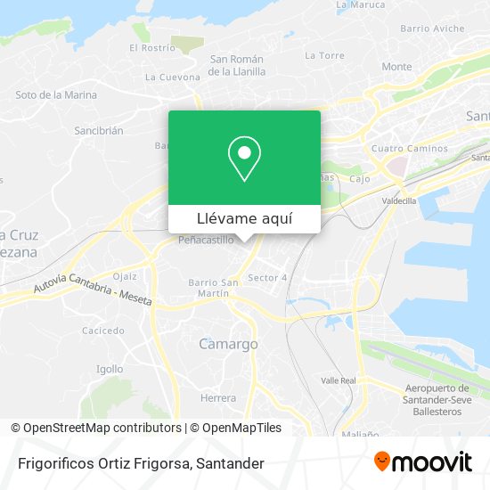 Mapa Frigorificos Ortiz Frigorsa