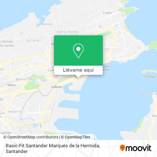 Mapa Basic-Fit Santander Marqués de la Hermida