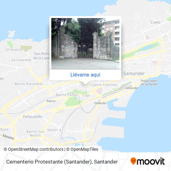 Mapa Cementerio Protestante (Santander)