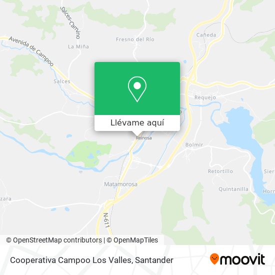 Mapa Cooperativa Campoo Los Valles