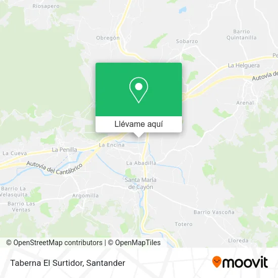 Mapa Taberna El Surtidor