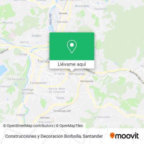 Mapa Construcciones y Decoracion Borbolla