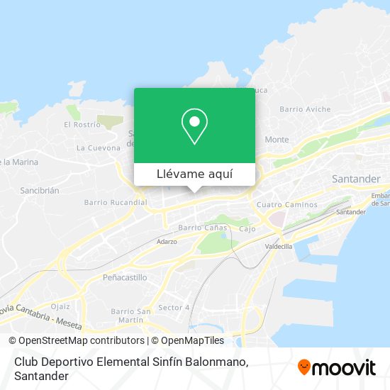 Mapa Club Deportivo Elemental Sinfín Balonmano