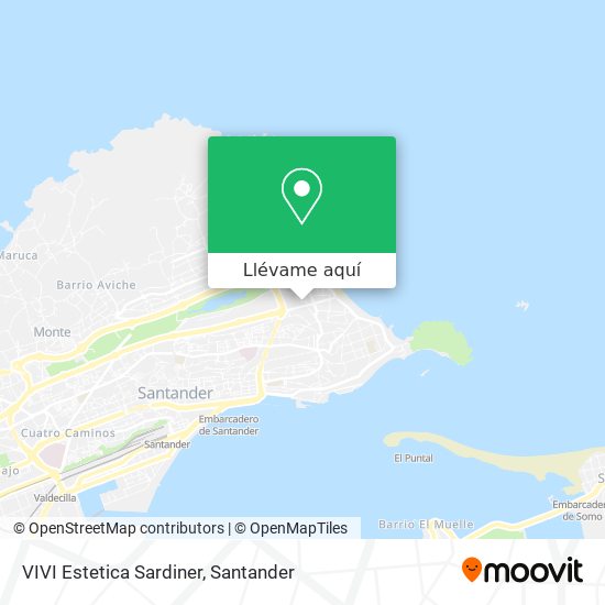 Mapa VIVI Estetica Sardiner