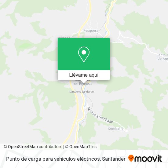 Mapa Punto de carga para vehículos eléctricos