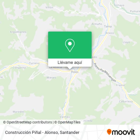 Mapa Construcción Piñal - Alonso