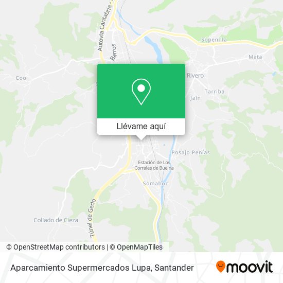 Mapa Aparcamiento Supermercados Lupa