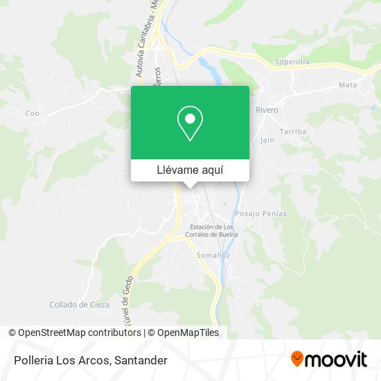 Mapa Polleria Los Arcos