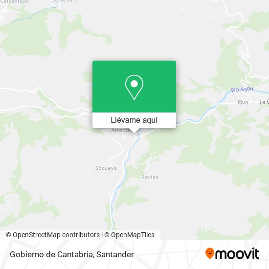 Mapa Gobierno de Cantabria