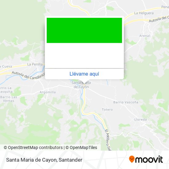 Mapa Santa Maria de Cayon