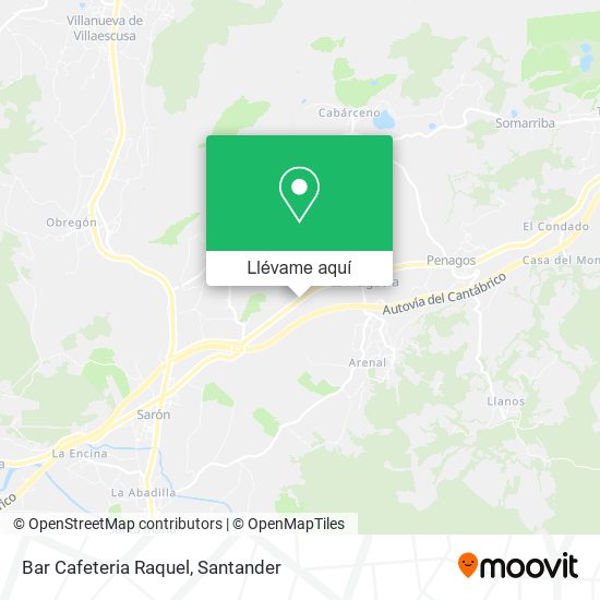 Mapa Bar Cafeteria Raquel