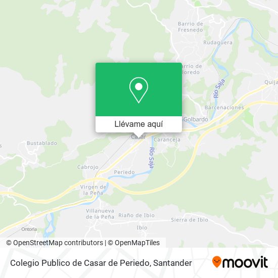 Mapa Colegio Publico de Casar de Periedo