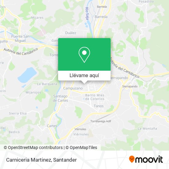 Mapa Carniceria Martinez
