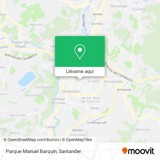 Mapa Parque Manuel Barquín