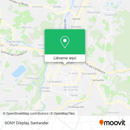 Mapa SONY Display