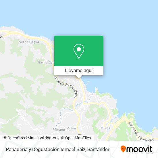 Mapa Panadería y Degustación Ismael Sáiz