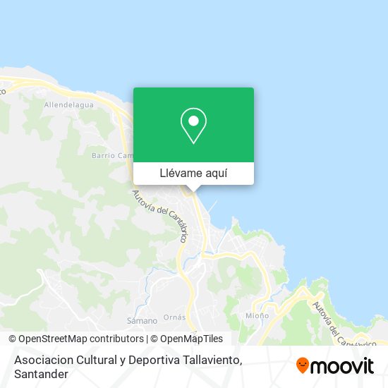 Mapa Asociacion Cultural y Deportiva Tallaviento