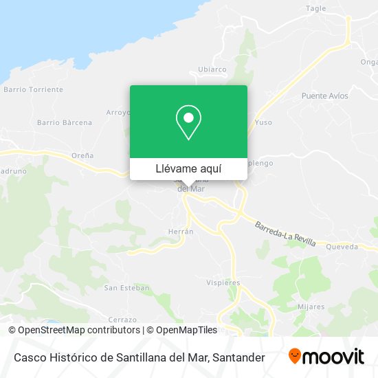 Mapa Casco Histórico de Santillana del Mar