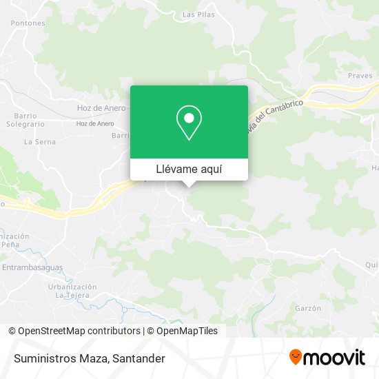 Mapa Suministros Maza