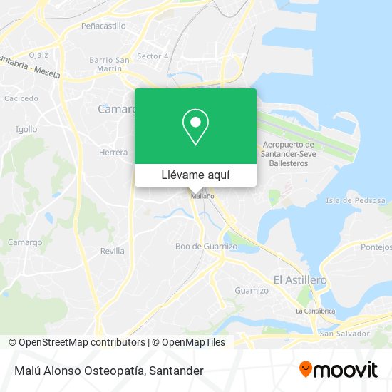 Mapa Malú Alonso Osteopatía