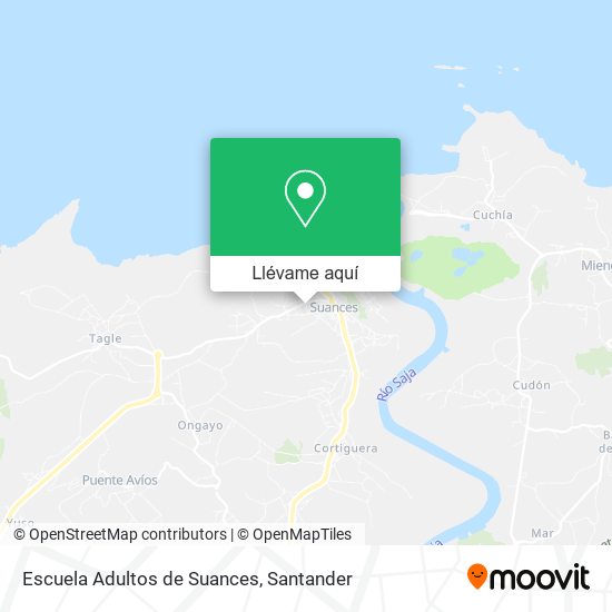 Mapa Escuela Adultos de Suances
