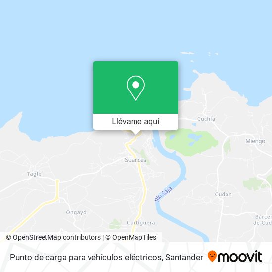 Mapa Punto de carga para vehículos eléctricos