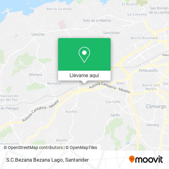 Mapa S.C.Bezana Bezana Lago