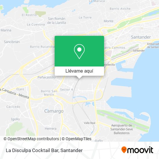 Mapa La Disculpa Cocktail Bar